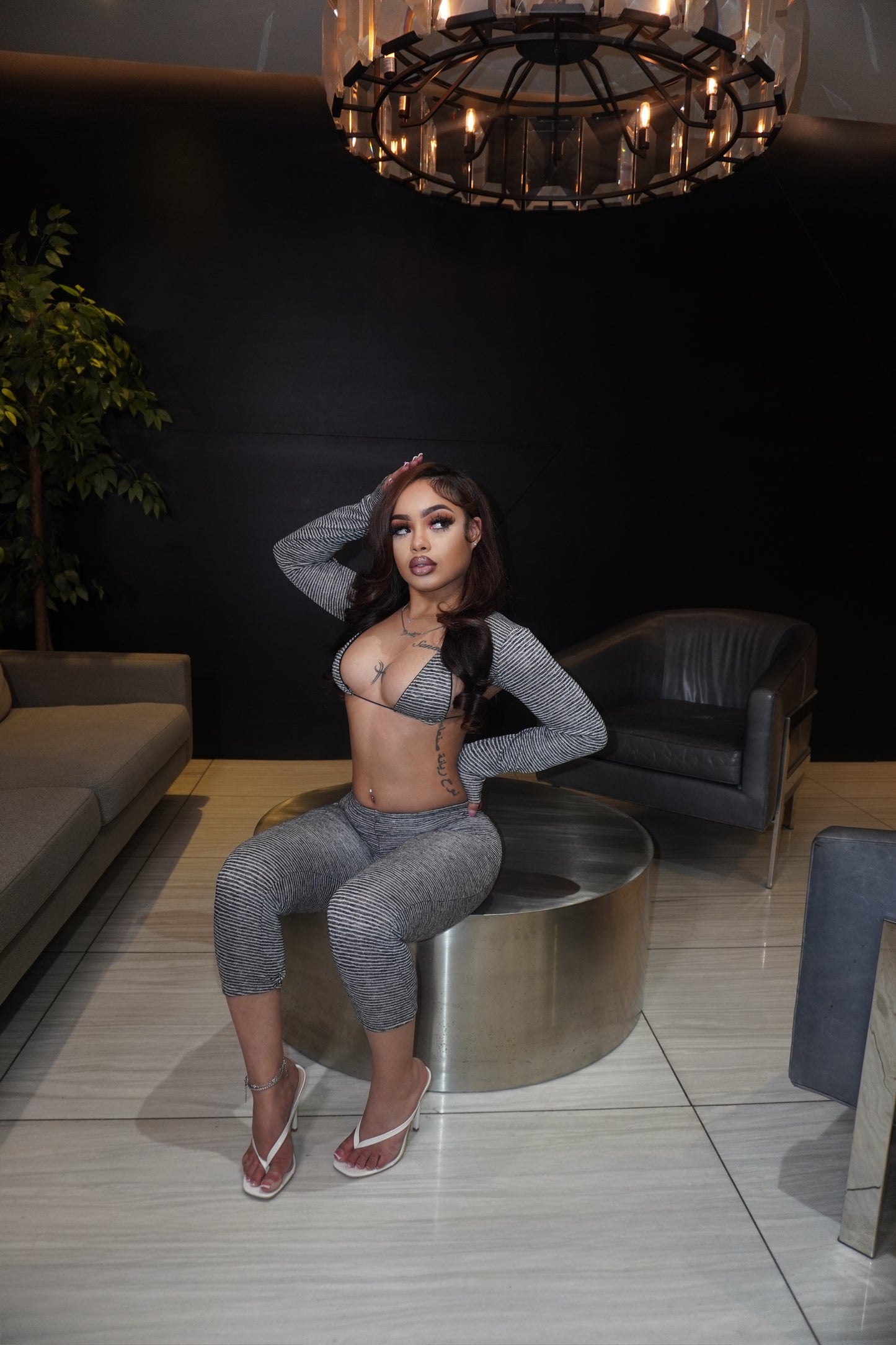 Black & White Ripple Set